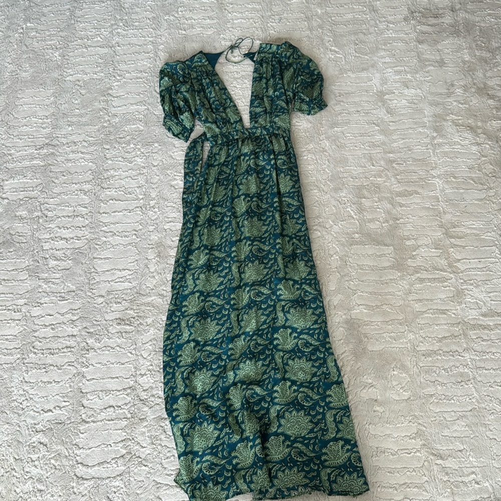 Printed floral maxi dress